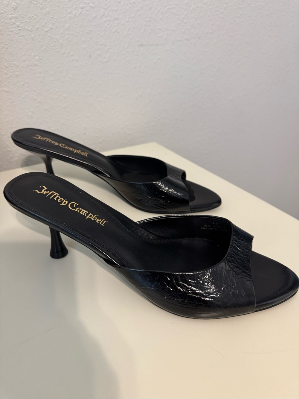 New Jeffrey Campbell Women’s Spy Glasss Sandals Black